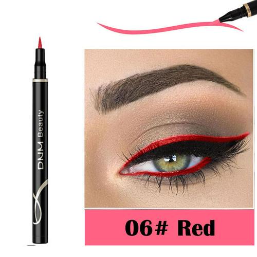 12- farvet eyeliner pen langtidsholdbar vandtæt svedtæt ikke blomstrende flydende eyeliner holdbar hurtigtørrende flydende eyeliner tslm 1: 06