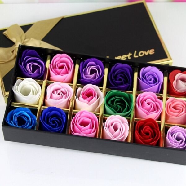 Romantic Simulation Rose Soap Flower Wedding Souvenir Valentines Day Birthday Beautiful: Multi