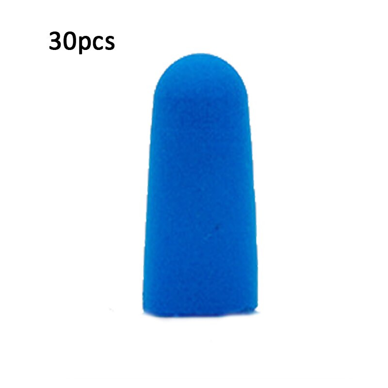 Earplugs Noise Reduction Sleep Foam Plug Canceling Music Anti Reusable For Snoring Earplug Sound Insulation Sleeping Ear Plugs: blue 30pcs