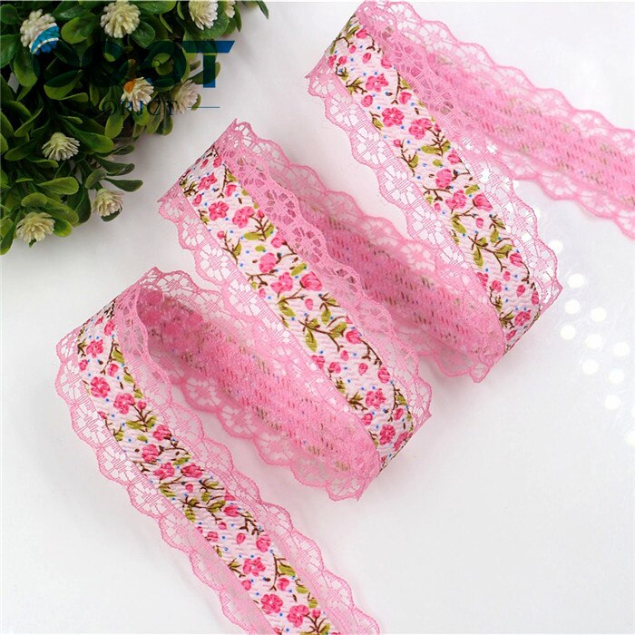 Ooot Baorjct G-18607-358 28 Mm 10 Yards Lace Hollow Bloemen Linten, Diy Handgemaakte Materialen, Kleding Accessoires