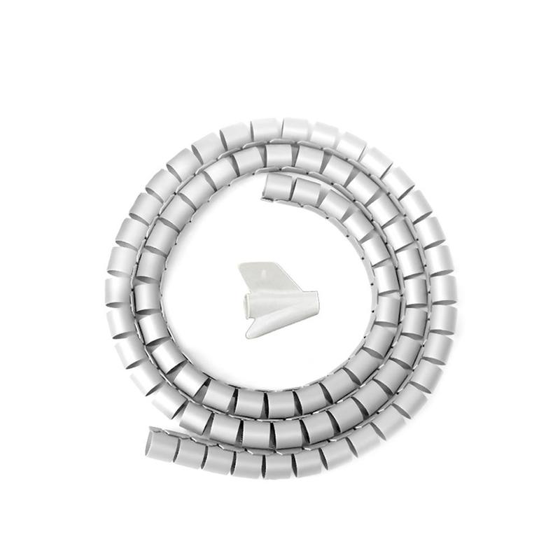 Household Wire Organizer Split Wire Harness Conduit Wire Protector Data Cable Storage Organizer Network Cable Protective Cover: White / 10mm