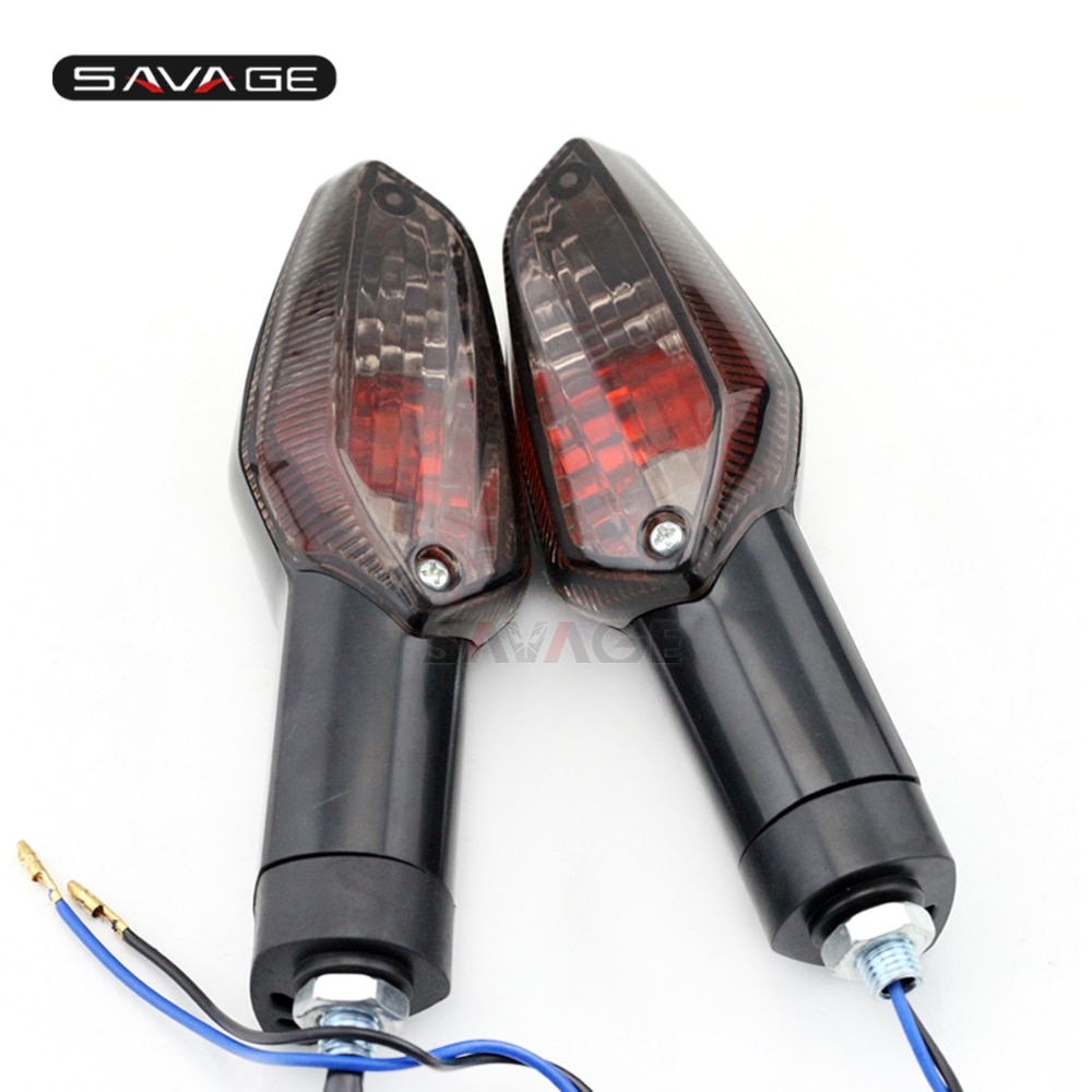 Luz de señal de giro para motocicleta, Bombilla intermitente para HONDA CBR 250R 300R CB300 CBF125 CBF 150, accesorios, Stunner: Smoke