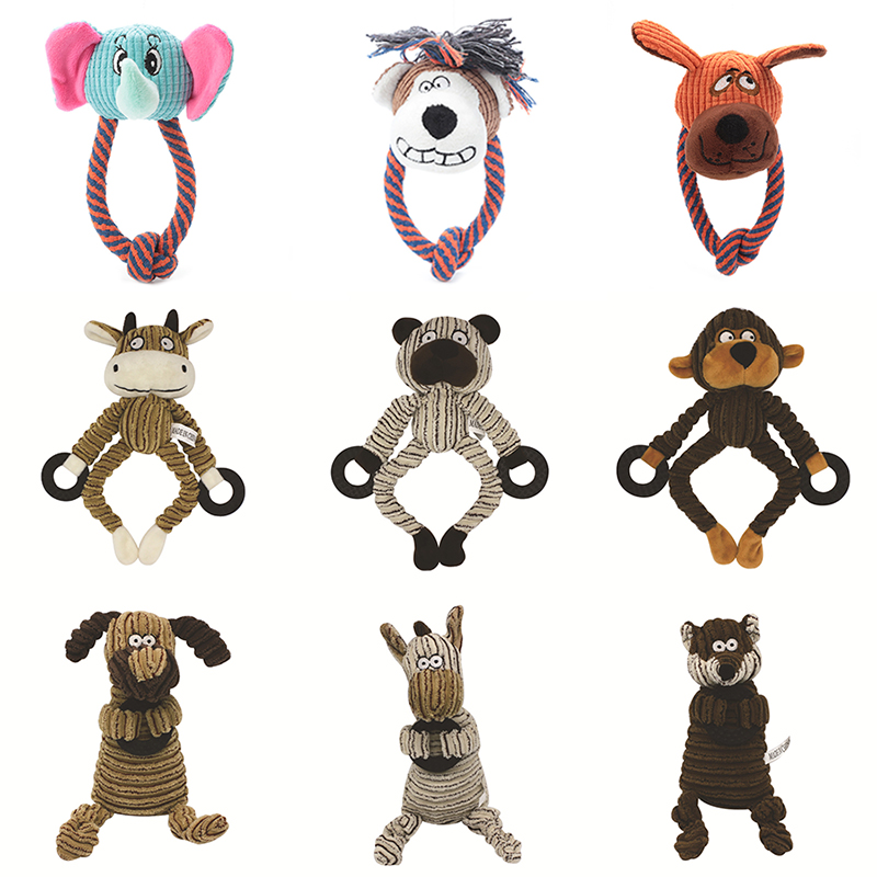 Djur form sällskapsdjur hund uppstoppade leksaker för små hundar plysch pipande valp katt tugga leksak yorkshire terrier mascotas perros accesorios