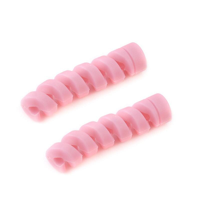 20Pcs Oplaadkabel Protector Saver Cover Voor Apple Iphone Usb Charger Cable Koord Schattig Beschermhoes Voor Telefoons Kabel: pink