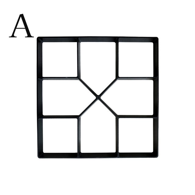 Tuin Lopen Bestrating Mal Diy Handmatig Bestrating Cement Baksteen Stone Road Beton Mallen Path Maker Herbruikbare Beton Tool: 43x43 Tiles