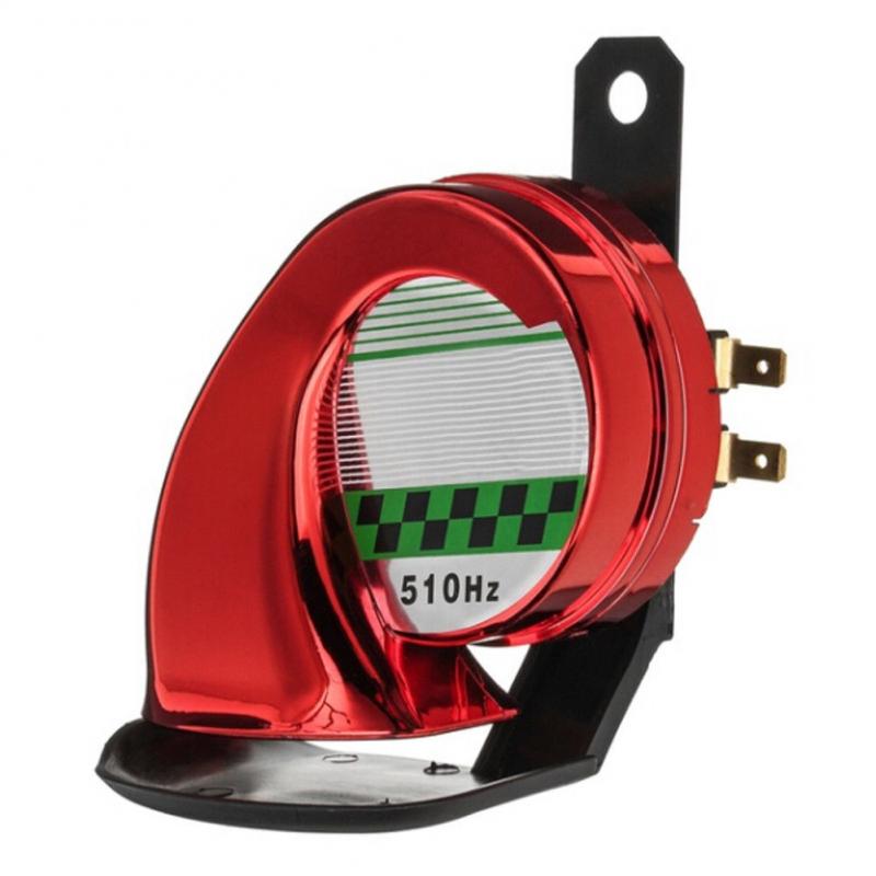 12V 130dB tromba d'aria per lumache tromba d'aria per lumache impermeabile clacson per motociclette sirena suono forte per camion moto barca auto 510hz: rosso