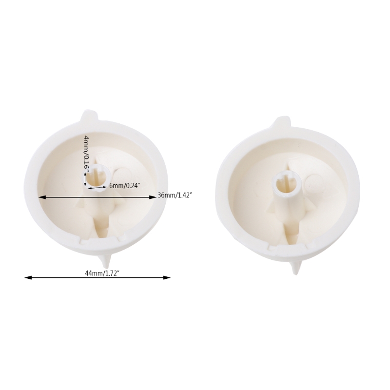 Botón giratorio para horno microondas, interruptor de Control de plástico para Media Universal, 2 uds.