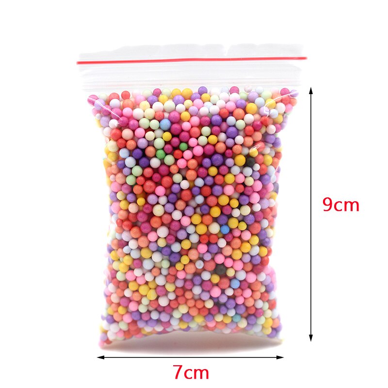 Colorful Fluffy Floam Slime Foam Beads Supplies Antistress Cotton Clay Magic Sand Toy Intelligent Plasticine for Kids: Colorful Floam Beads