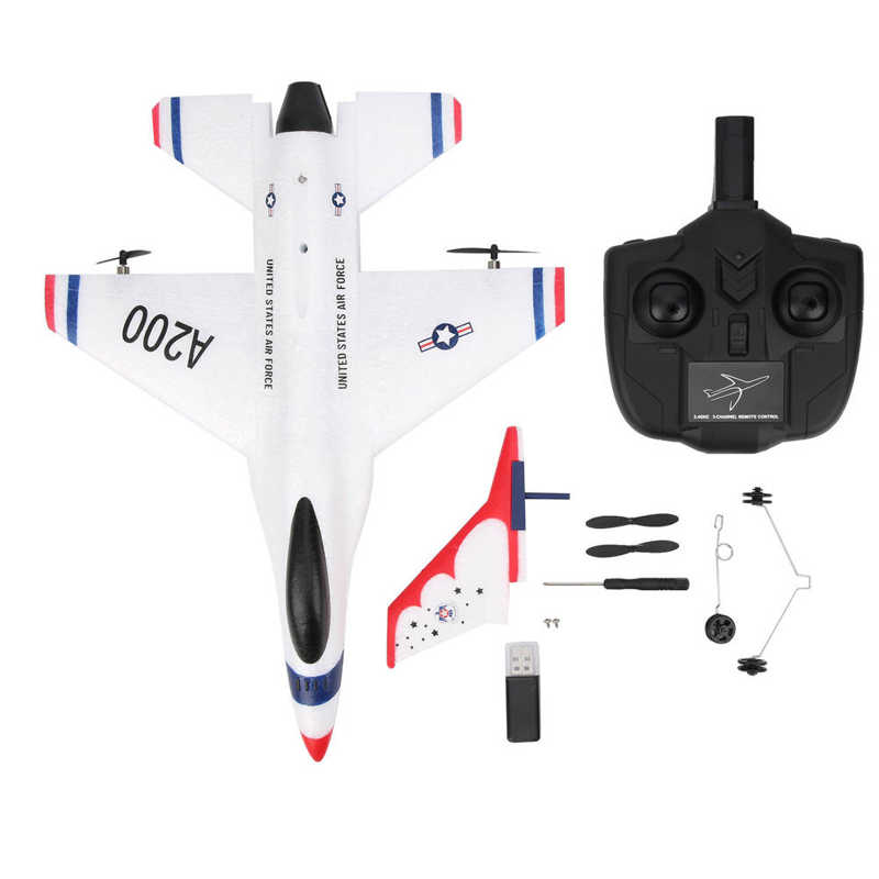Wltoys A200 2CH RC Airplane Model Toy 2.4GHz Fixed Wing Remote Control Airplane