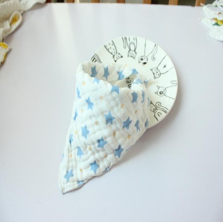 Muslin haklappar flickor pojkar baby trasa babador tecknat tryck baby haklappar bebe smock rapa trasor tillbehör spädbarn baby grejer
