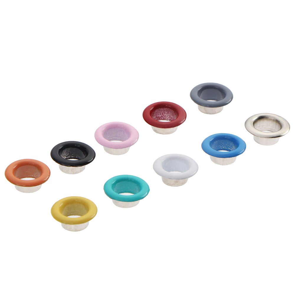 500 Sets Colorful Grommets Kit Boxed Metal Eyelets Set with Install Tool Kit Leather Crafts DIY Projects Grommet Setting Tool