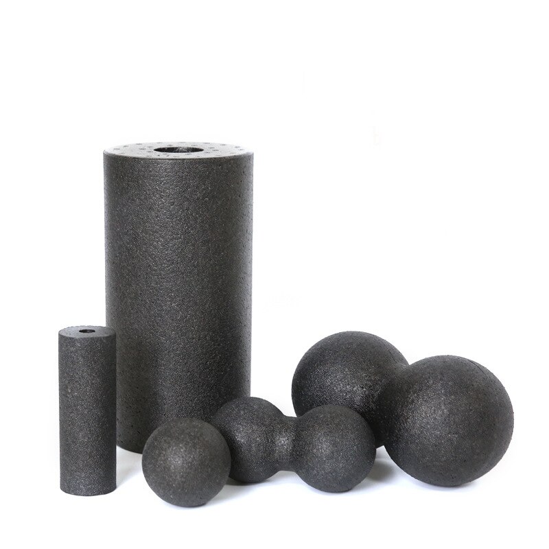 Rodillo de espuma para Pilates, juego de pelota de masaje para Fitness, para aliviar el dolor muscular de piernas, brazos, espalda y pies: 5pcs