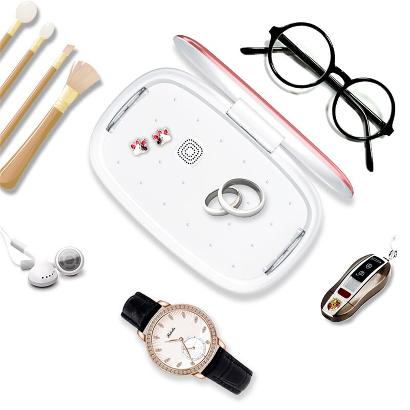 Esterilizador UV para teléfono, limpiador de máscara, limpiador Personal, caja de desinfección con aromaterapia y cargador inalámbrico para teléfono móvil