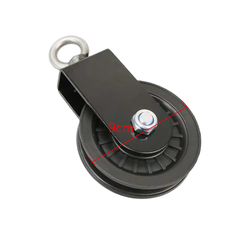 73-95mm Lagerbier Heben Fitnessstudio Rolle Stille U bilden Hängen Rad Fitness Festigkeit Ausbildung Zubehör Schwere Traktion Rad: 90mm