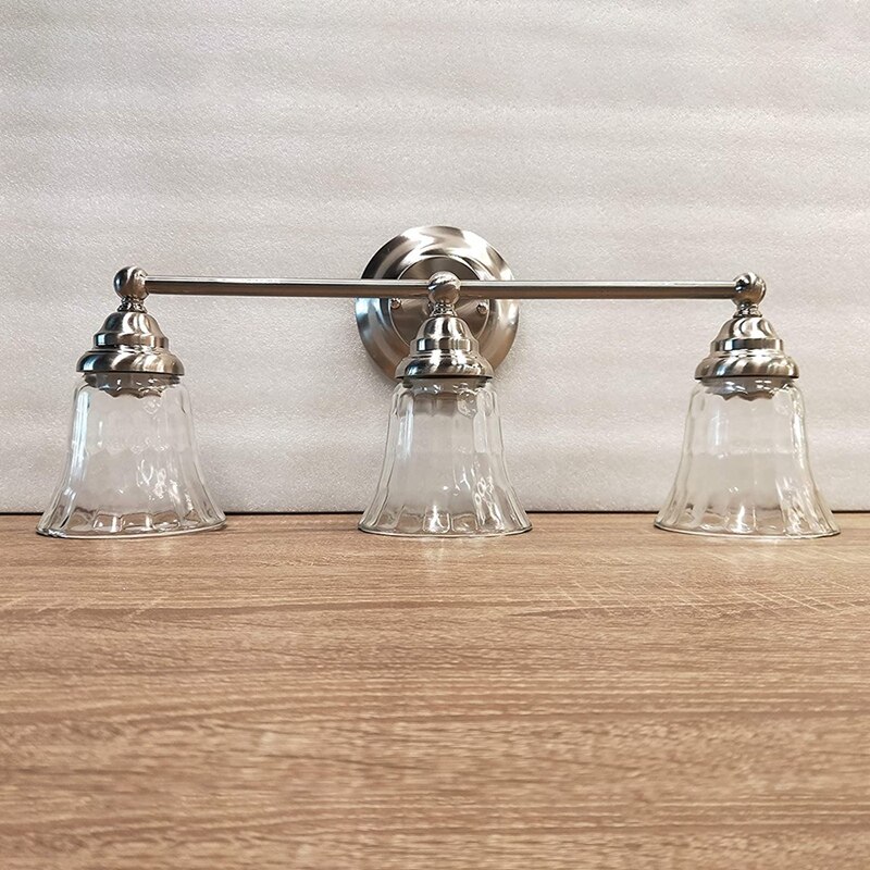 4PCS Ceiling Fan Light Covers, Glass Replacement Shades for Ceiling Fans,Light Fixtures with Decorative Hammered Finish