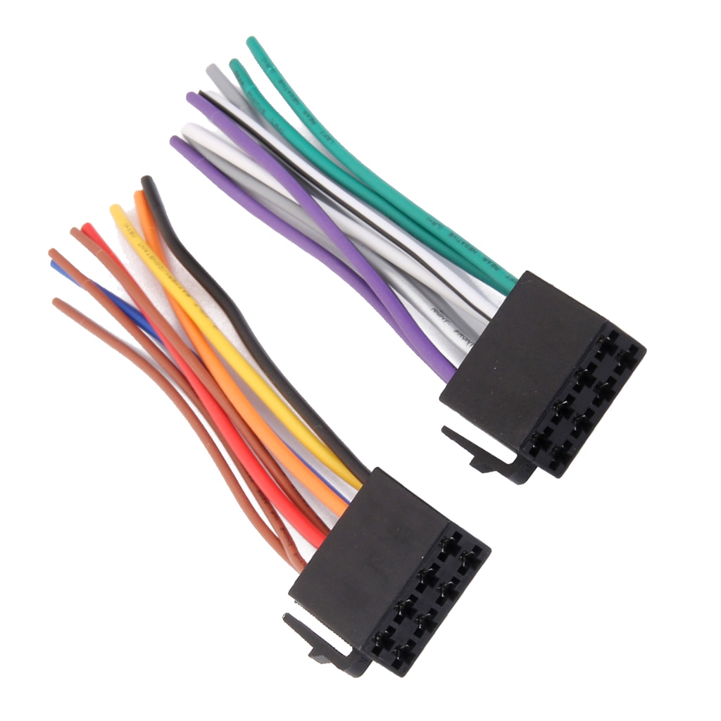 2 Stuks Auto Radio Stereo Cd-speler Bedrading Adapter Kabel Voor