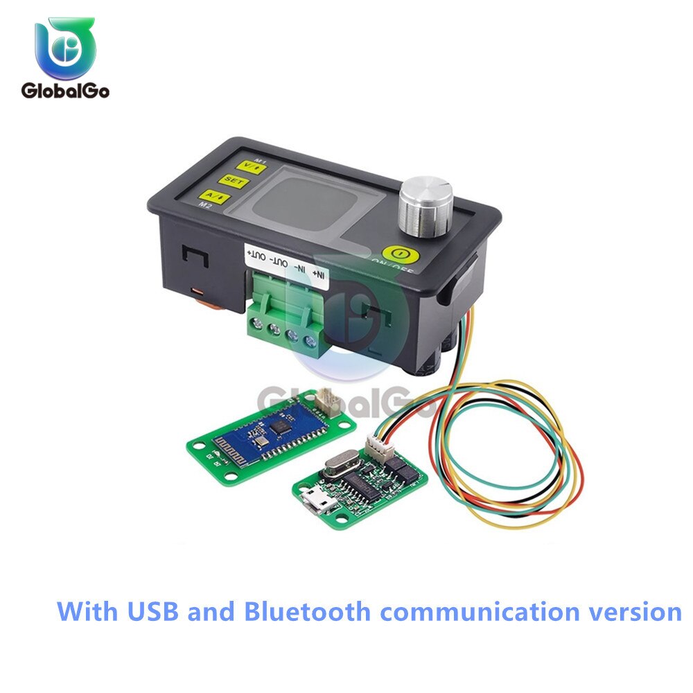 DPS3005 Module d'alimentation Programmable abaisseur convertisseur de tension Buck avec USB Bluetooth LCD ampèremètre voltmètre compteur de puissance: With USB Bluetooth