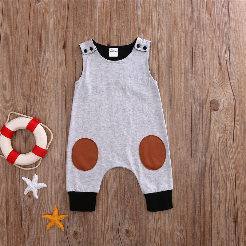 Pudcoco Verkoop Baby Kids Jongen Meisje Kleding Baby Jumpsuit Zomer Mouwloos Bodysuit Katoenen Baby Kleding Outfit