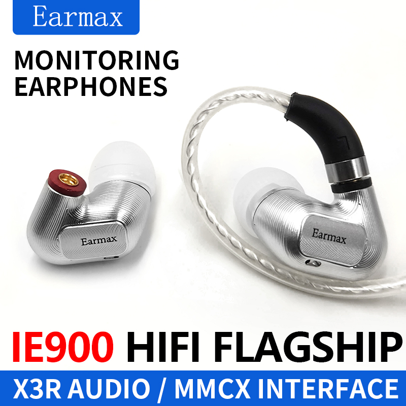 Earmax IE600 IE300 IE900 auriculares intrauditivos estéreo HIFI profesionales auriculares dinámicos insignia Cable de Audio desmontable