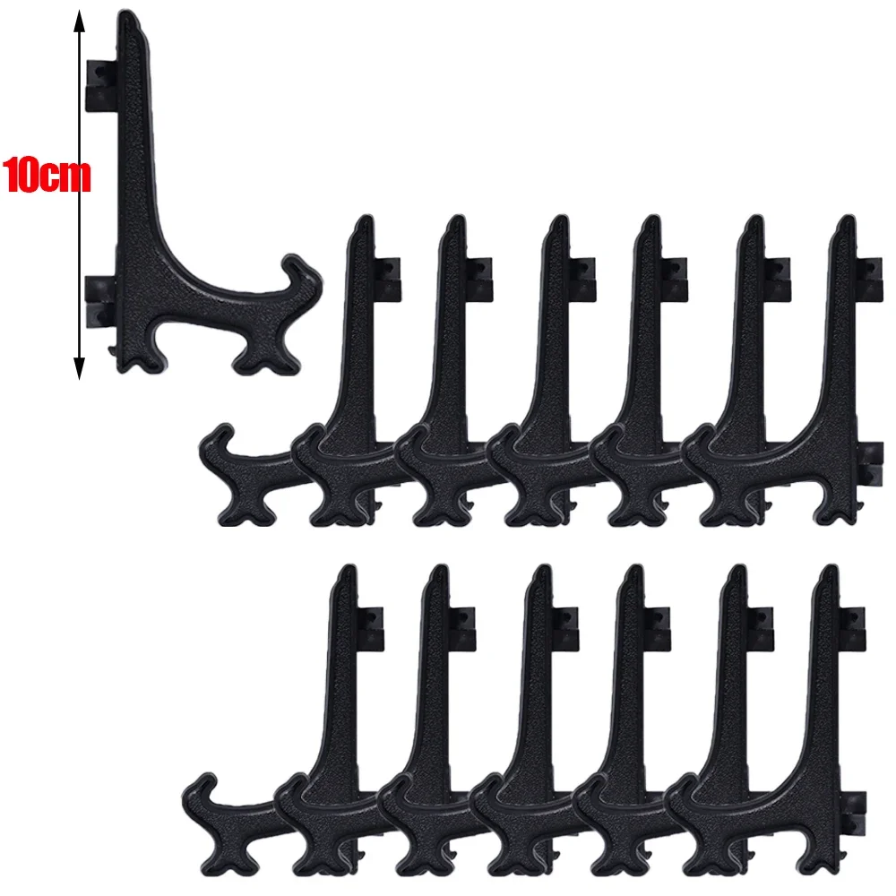 12/1 pezzi cavalletti in plastica trasparente supporto da tavolo pieghevole in acrilico piatto ciotola cremagliera foto cornice supporto portaoggetti decorazioni per la casa: XXL / Di Colore Giallo chiaro