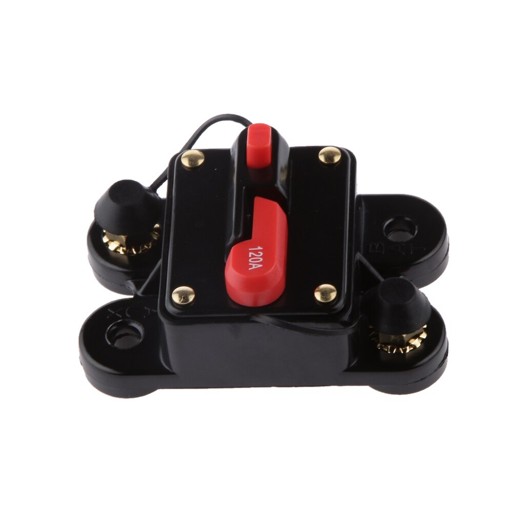 Car Auto Marine Inline Circuit Breaker 120AMP Manual Reset Fuse Holder