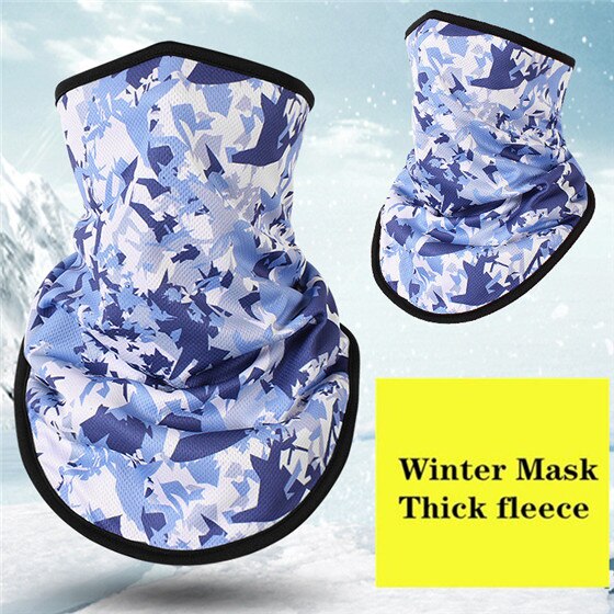 Winter Fleece Ski Sjaal. Fietsen Snowboard Apparatuur Bandana Hoofddeksels Masker Nek Driehoek Thicken Warm Vrouwen Mannen Camouflage Slabbetjes: NO.15