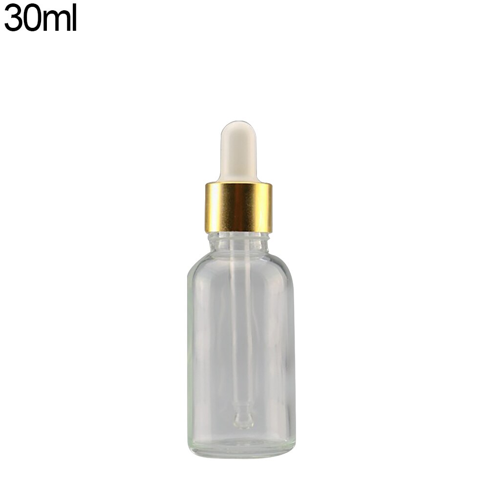 Mini 5ml-100ml Transparent Glass Reagent Liquid Pipette Empty Cosmetic Bottle For Travel Refillable Bottles