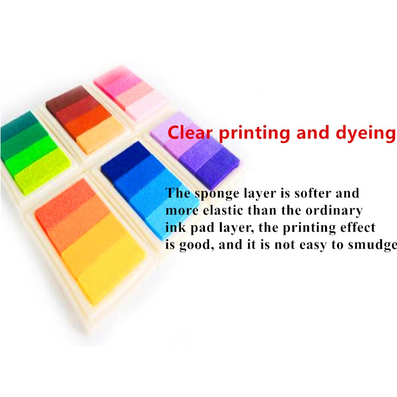 1pc 15 colors big ink pad Stamps planner scrapbooking clear stamps inkpad diy diary card making school supplies stamps