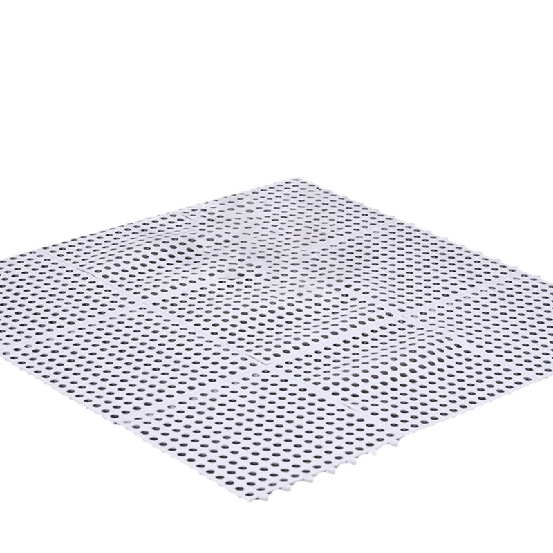 Square Shower Mat Non-Slip Bath Mats Anti-skid Bathroom Massage Mat Hollow Drain Holes Bathtub Carpet Kitchen Splicing Pads: White