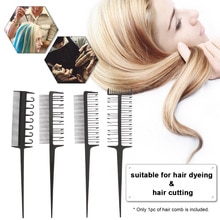 Hair Styling Coloring Dyeing Comb Salon Tool Sectioning Highlighting Weaving Cutting Comb for Hairdressing