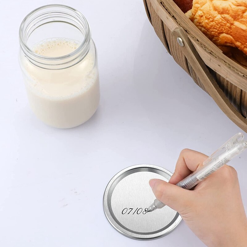 Inblikken Deksels, Mond Inblikken Deksels, Split-Type Metalen Deksel Voor Bal, kerr Jar-Luchtdicht Mason Pot Deksels