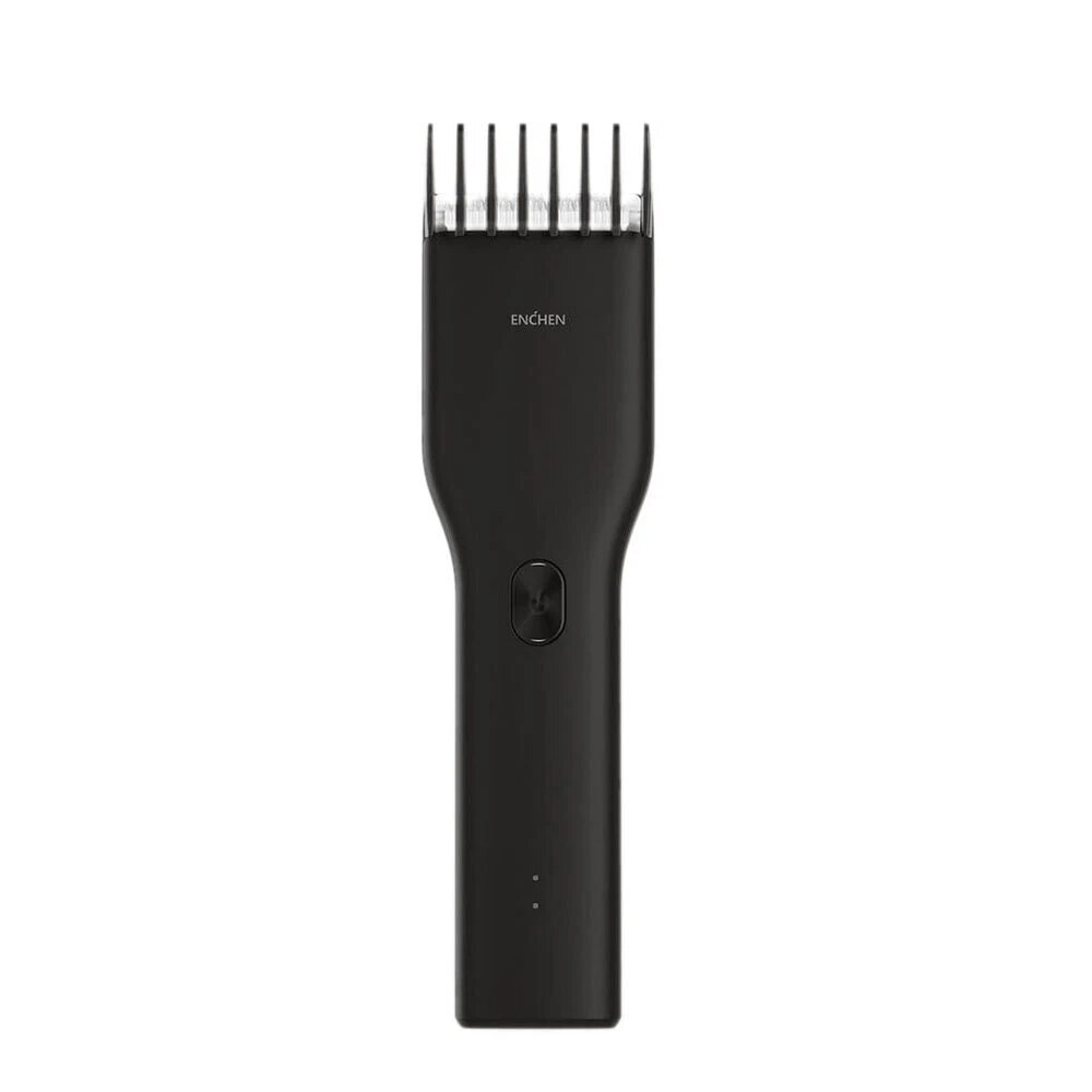 Enchen boost usb elétrica máquina de cortar cabelo dois velocidade cortador de cerâmica cabelo rápido carregamento aparador cabelo crianças clipper: Black