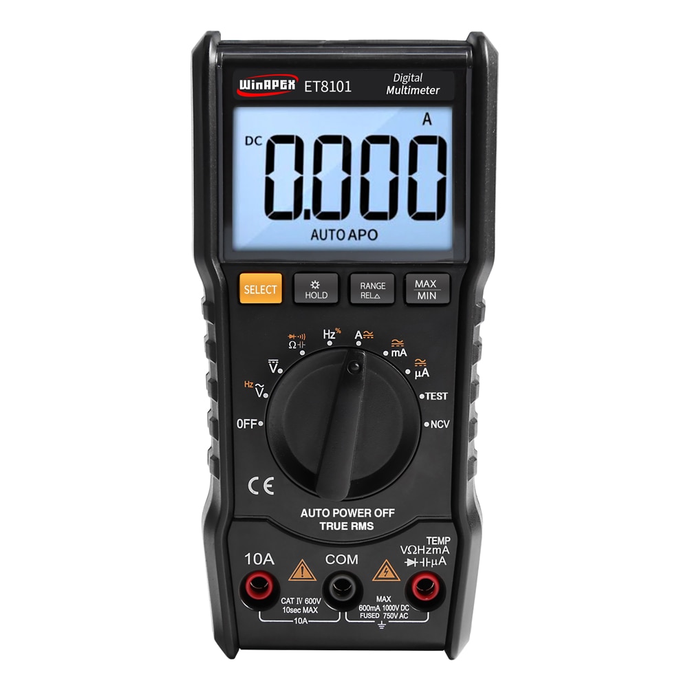 ET8101 Digital Multimeter 3 5/6 AC DC 6000 True RMS Digital Voltmeter 1000 V 10A Mini Tasche Multimeter