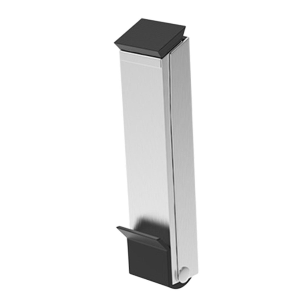 Geen boren Flip Deurstopper Kick Down Deurstop Zelfklevende winddichte stop Veiligheid Anti-collision Deurhouder Keeper: WIT