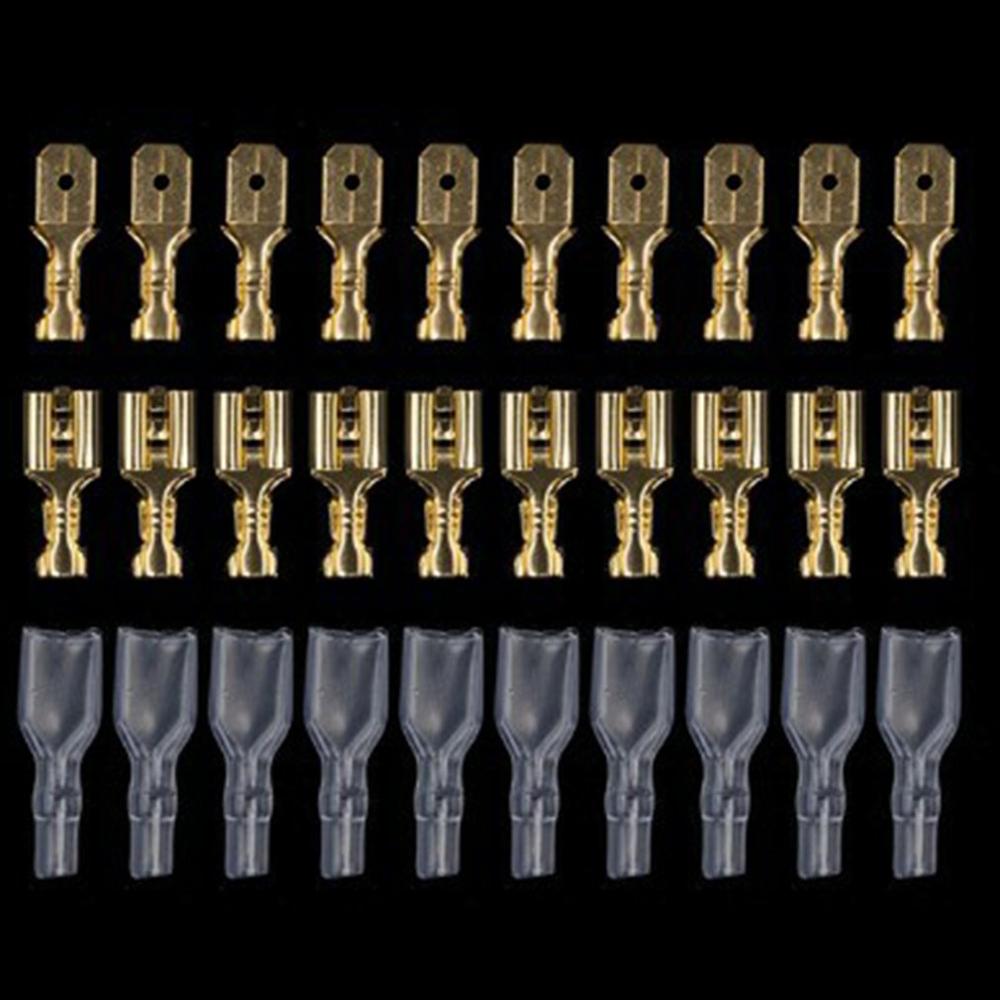 200Pcs/Set Electrical Insulation Pipe Connector Male Female Spade Crimp Terminals Electrical Insulat Sleeve Wire Wrap Connector