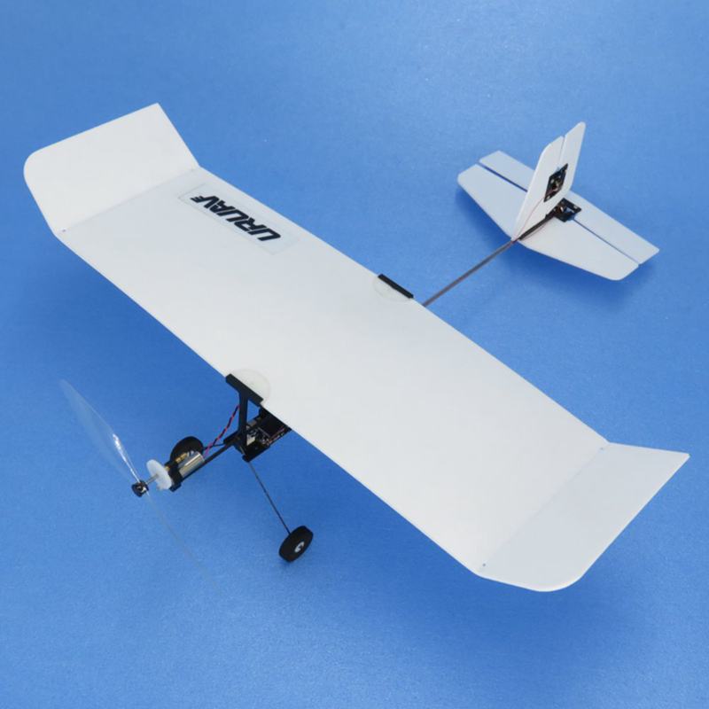KIT de Avión RC para principiantes de fibra de carbono opcional de madera/PP de Balsa de envergadura de 224mm de M1-Wasp