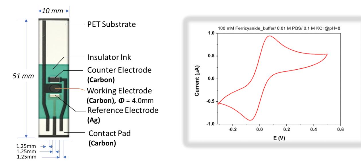 Carbon Elektrode Tri-Elektrode Werken Elektrode (Carbon) Referentie Elektrode (Ag/Agcl) tegenovergestelde Elektrode Carbon)