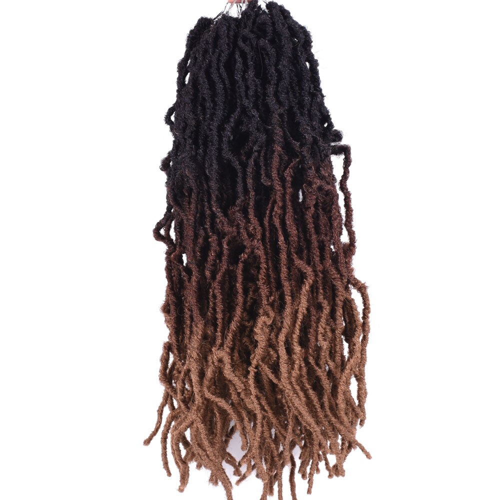 18 Inch Bobbi Boss Nu Locs Haak Hair 20 Strengen/Pak Ombre Faux Locs Gehaakte Vlechten Synthetische Vlechten Haar voor Zwarte Vrouwen: 3t 30 27 / 6 Stks/partij