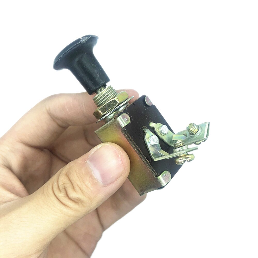 Agricultural tractor headlight switch single gear dual gear hand push pull switch truck modified horn wiper switch accessories: Single file