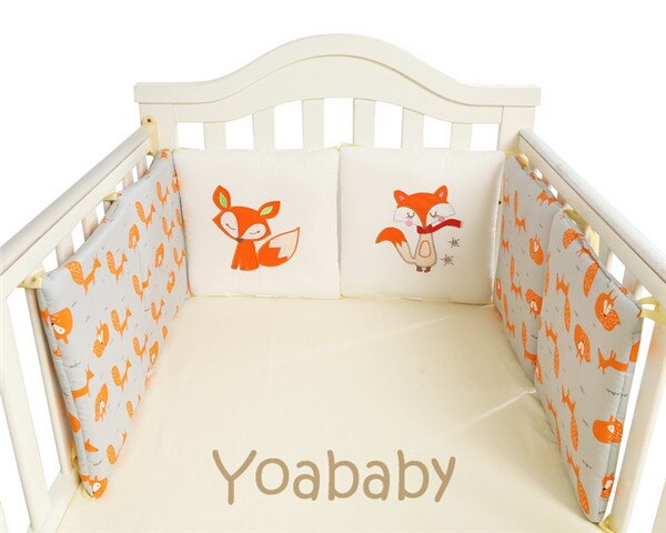 6 Pz/lotto infantile Presepe Paraurti Letto Protezione Capretti Del bambino Del Cotone Culla asilo biancheria da letto Di Natale Orso Scimmia Pilliow Cuscino