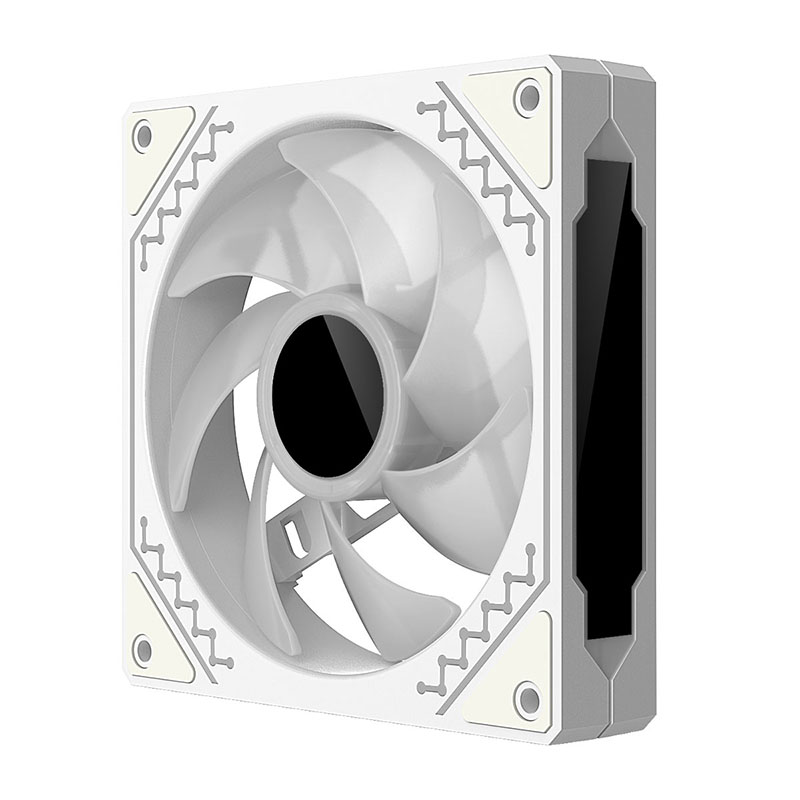 Teucer prism 12025 pc kabinetblæser 120mm 5v 3- pins argb cyklisk spejllyseffekt pwm 800 to 2000 rpm køleblæsersæt 3 stk.