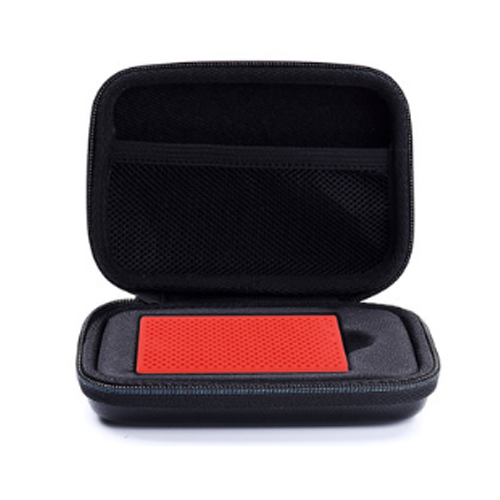 Bærbar stødsikker bæretaske taske silikone til samsung  t5 / t3 / t1 bærbar ssd 250gb 500gb 1tb 2tb usb 3.1 type c harddisk: Rød