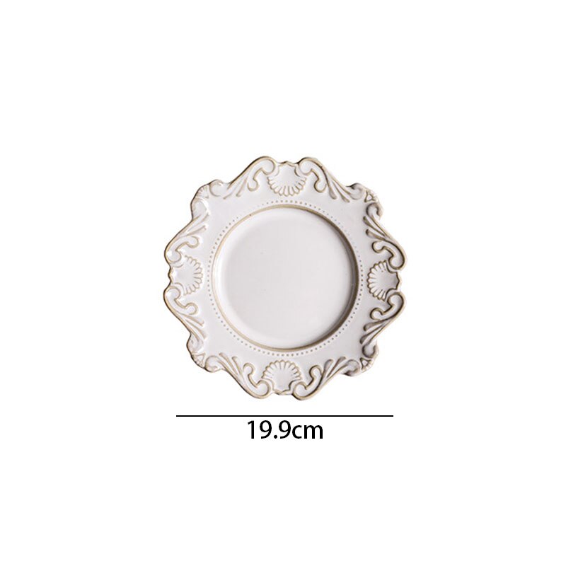 Ensemble d&#39;assiettes et plats en céramique, style Baroque européen, plats modernes pour la maison, Restaurant occidental, plat à Steak de table