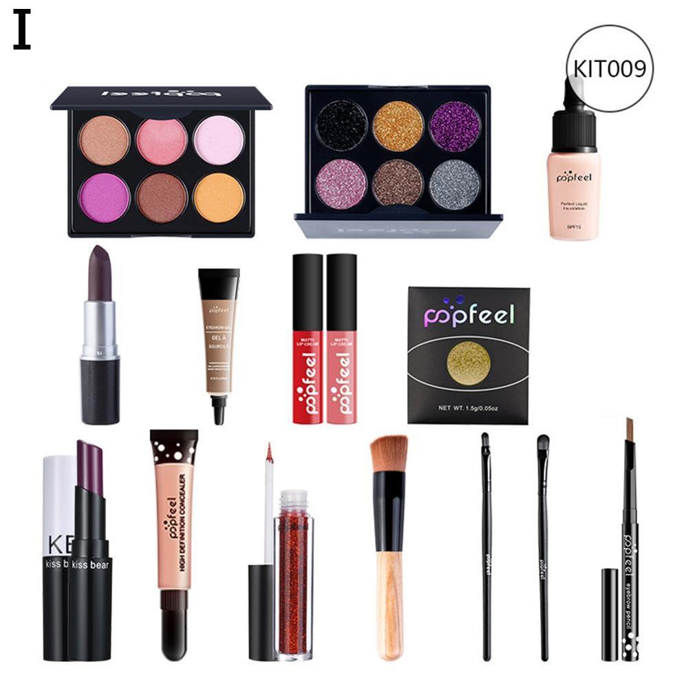 Multi-color Makeup set female beginner student novice light of set makeup combination cosmetic box full T8J0