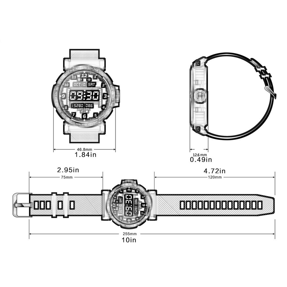 S18 Full Touch Heart Rate Monitoring Smart Bracelet Sleep Monitoring Alarm Reminder Remote Photo Task Reminder