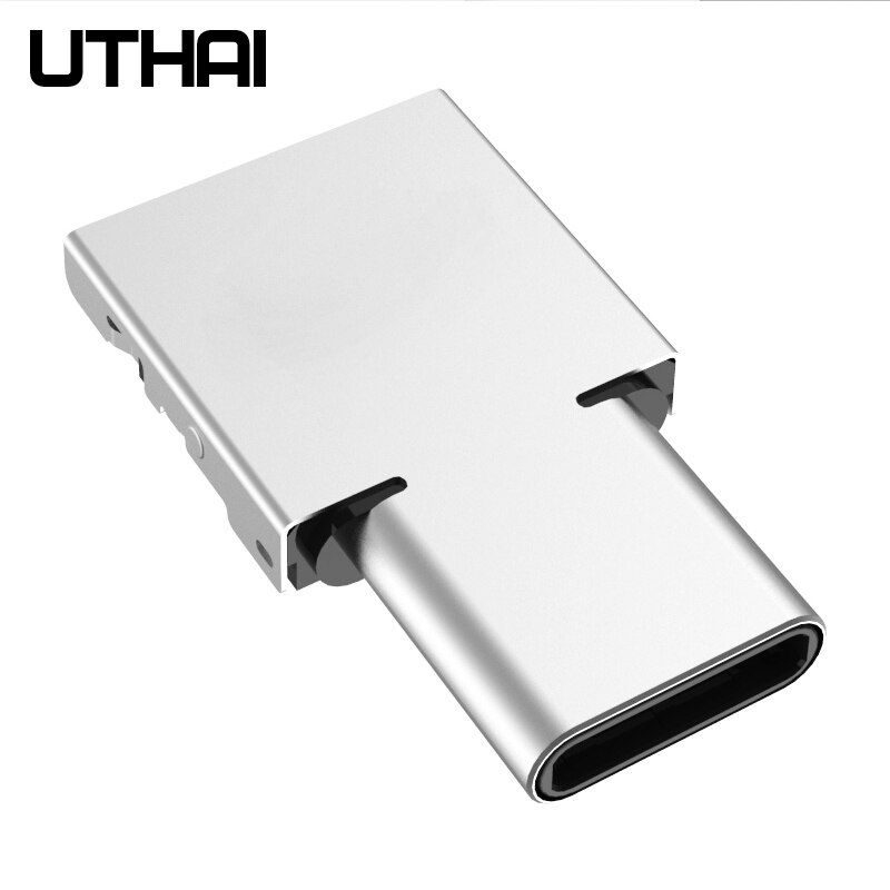 Uthai  c21 mini type-c otg adapter usb til type c usb 3.1 flash-drev bliver u disk