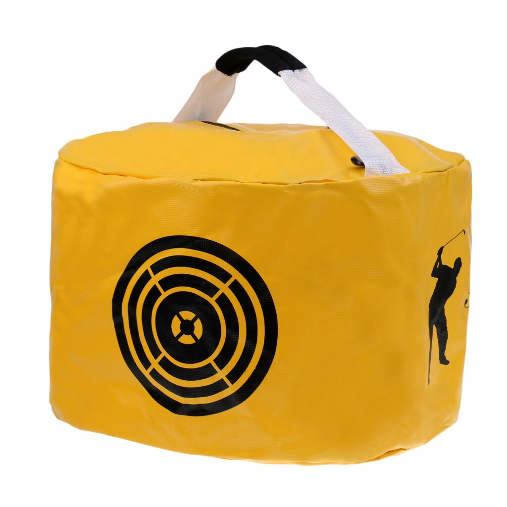 Waterproof Golf Smash Impact Strike Hitting Bag Swing Training Aids: Yellow