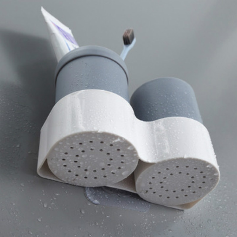 Tandbørste kop sød bjørnformet plast vandbæger vægholder børste tandpasta kop badeværelse tilbehør sæt husholdnings opbevaringsstativ
