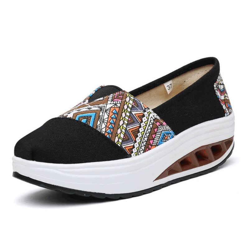 Platform schoenen dames hoogte verhogend 5cm slip-on loafers dames lage sneakers schokbestendig casual dames espadrilles