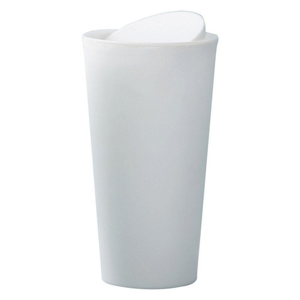 Round Car Trash Can Flip Car Trash Box Car Door Trash Bucket Holder Can Supplies Car Storage Cup Water J6U4